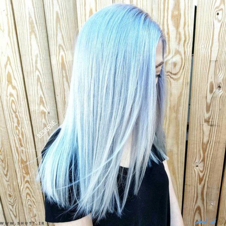 رنگ مو آبی آسمانی