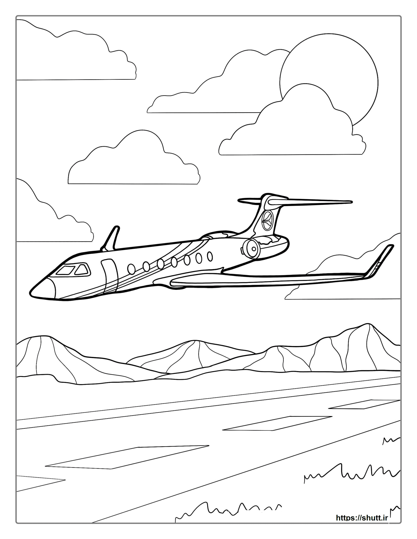 نقاشی هواپیما برای رنگ آمیزی
